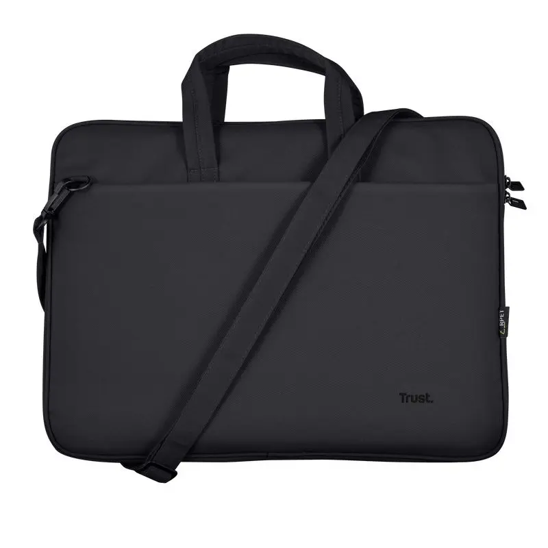 Сумка для ноутбука Trust Bologna 16 Eco-friendly Slim (Black) - 2