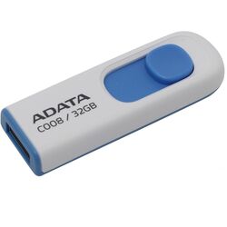 USB flash drive Adata AC008-32G-RWE 32GB (White/Blue) Thumb