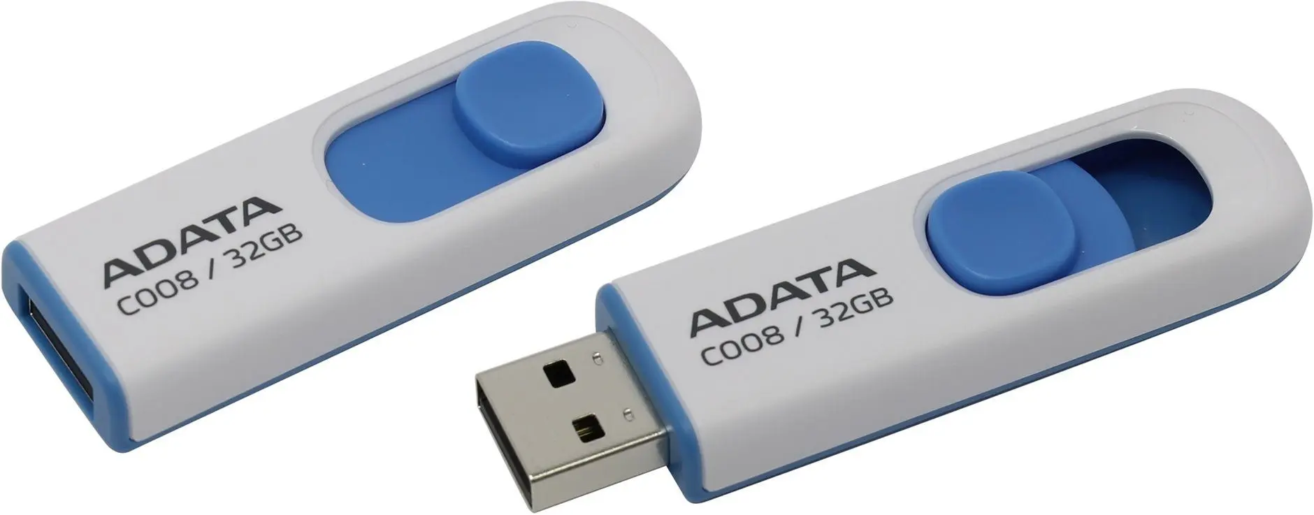 USB flash drive Adata AC008-32G-RWE 32GB (White/Blue)