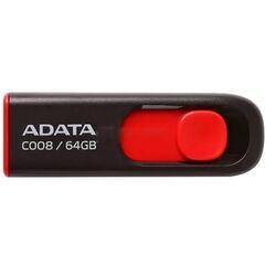 USB flash drive ADATA C008 2.0 64GB (Black/Red) Thumb
