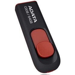 USB flash drive ADATA C008 2.0 64GB (Black/Red)