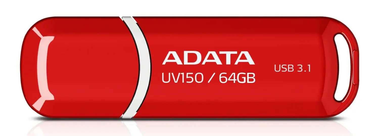USB flash накопитель ADATA DashDrive UV150 3.1 64Gb Red (AUV150-64G-RRD)