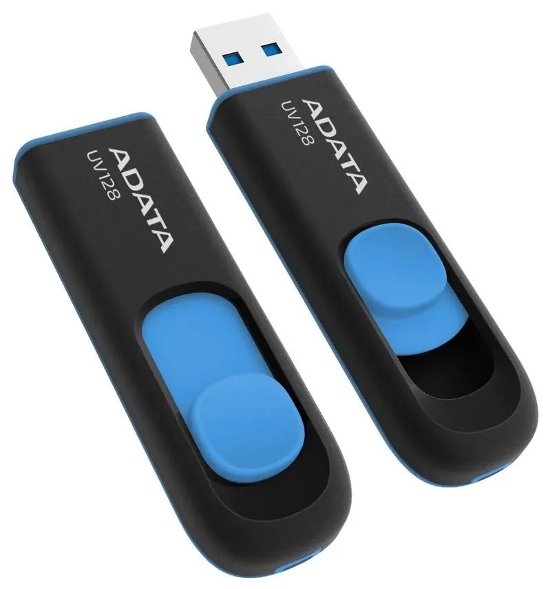 USB flash drive Adata UV128 256GB (Black/Blue) - 2