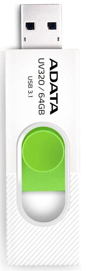 USB flash drive Adata UV320 64GB (White/Green) - 2