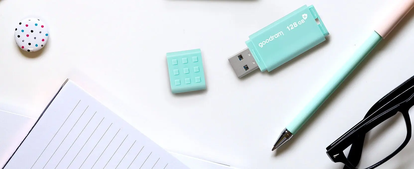 USB flash drive GoodRAM UME3 Care 128Gb (Light Green) - 3