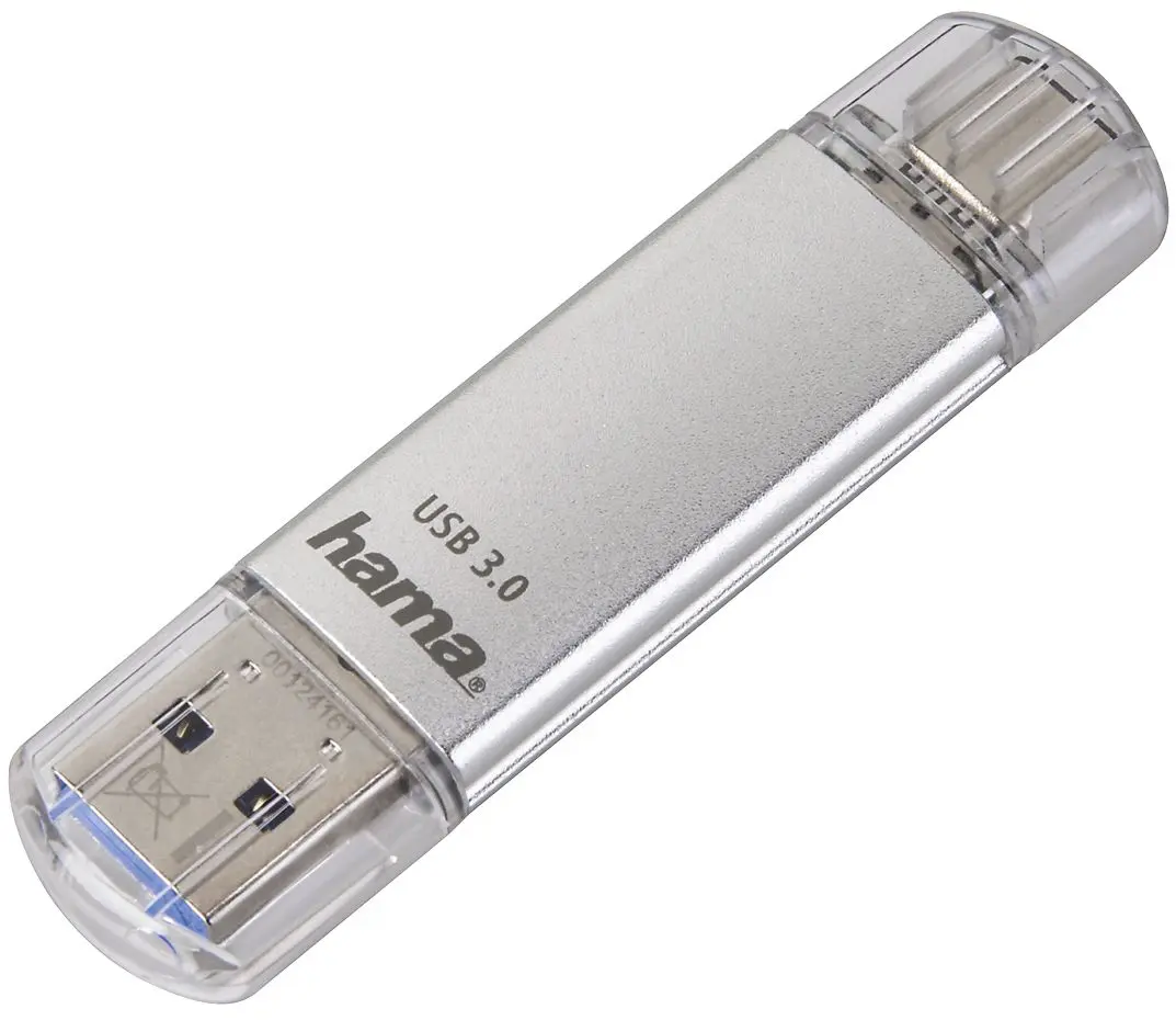USB flash накопитель Hama C-Laeta 3.1 64GB (Silver)