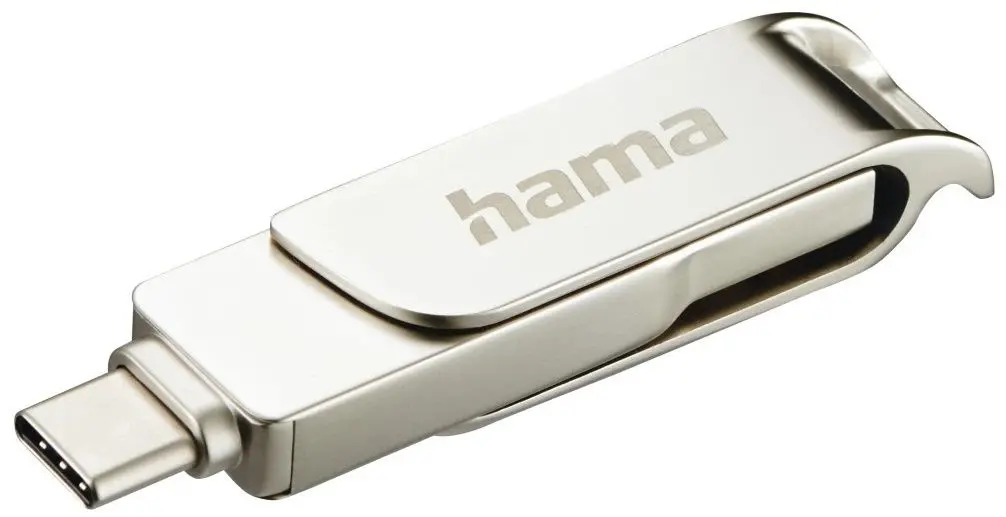 USB flash drive Hama C-Rotate Pro 182491 128GB (Silver)