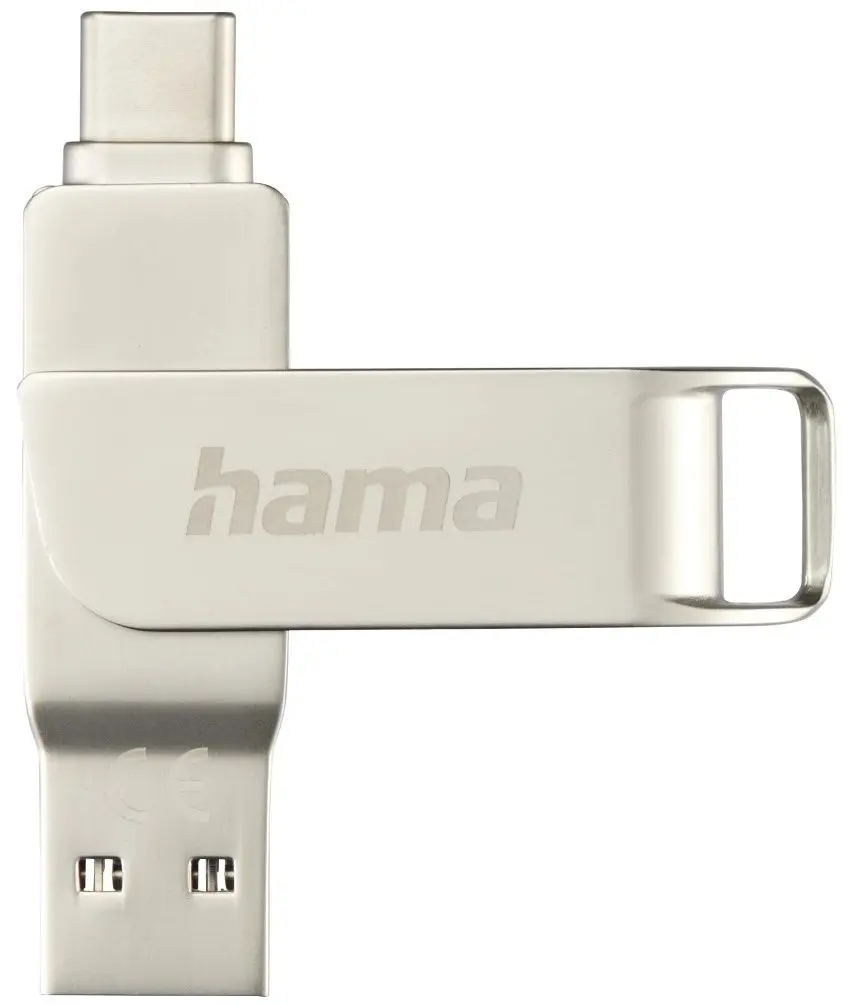 USB flash drive Hama C-Rotate Pro 182491 128GB (Silver)