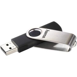 USB flash drive Hama Rotate 2.0 128GB (Black/Silver) Thumb