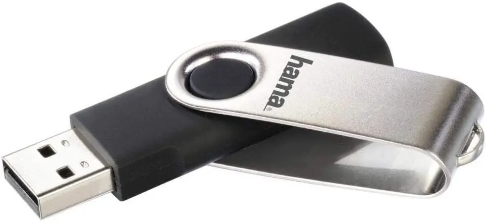 USB flash drive Hama Rotate 2.0 128GB (Black/Silver) - 2