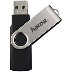 USB flash drive Hama Rotate 2.0 128GB (Black/Silver)