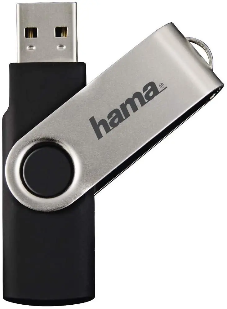 USB flash drive Hama Rotate 2.0 128GB (Black/Silver)