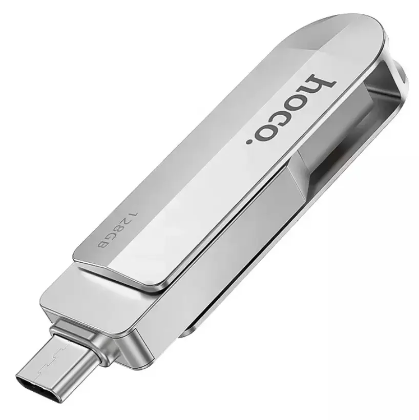 USB flash накопитель Hoco UD10 Wise 128GB (Silver)