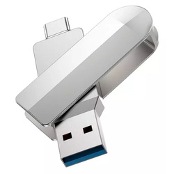 USB flash накопитель Hoco UD10 Wise 128GB (Silver) Thumb