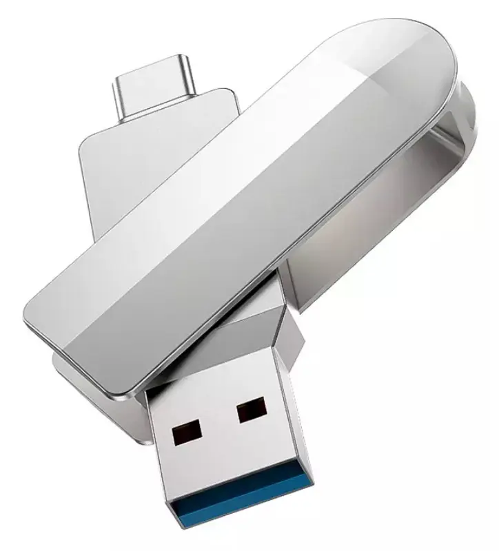 USB flash накопитель Hoco UD10 Wise 128GB (Silver)