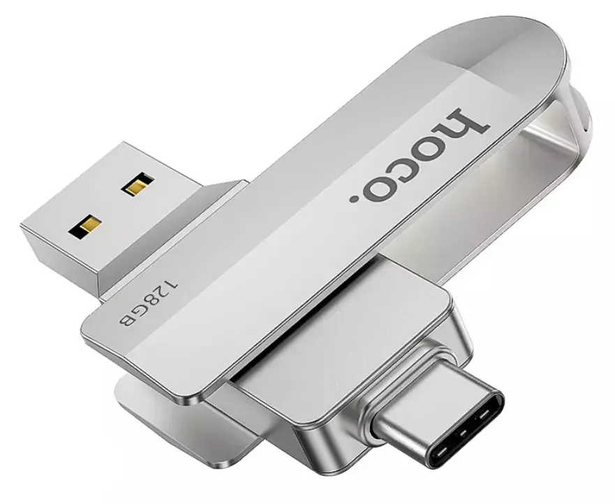 USB flash накопитель Hoco UD10 Wise 128GB (Silver)