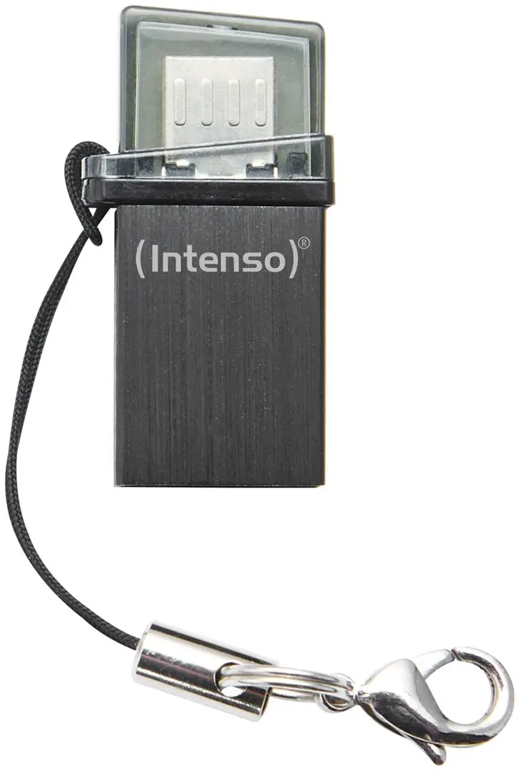 USB flash накопитель + Micro USB Intenso Mini Mobile Line 2.0 8Gb (Anthracite) - 3