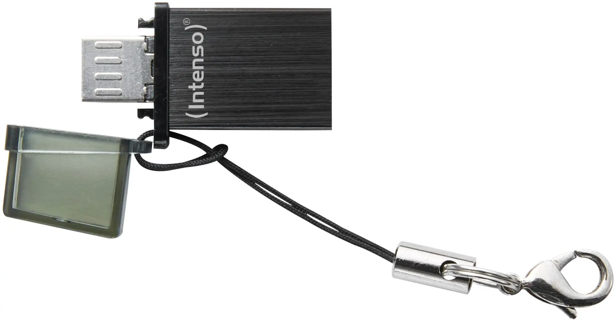 USB flash накопитель + Micro USB Intenso Mini Mobile Line 2.0 8Gb (Anthracite) - 5