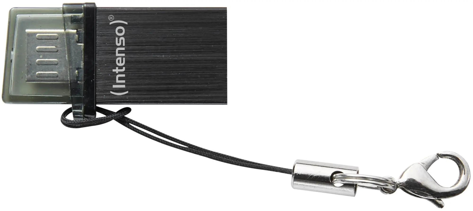 USB flash накопитель + Micro USB Intenso Mini Mobile Line 2.0 8Gb (Anthracite) - 6