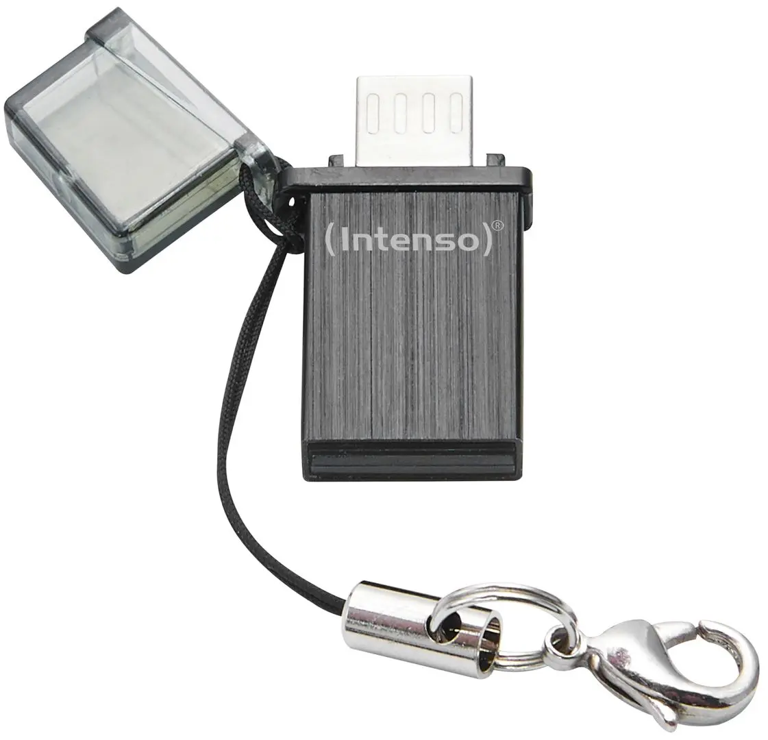 USB flash накопитель + Micro USB Intenso Mini Mobile Line 2.0 8Gb (Anthracite) - 7