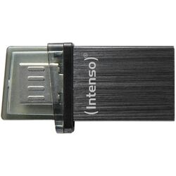 USB flash накопитель + Micro USB Intenso Mini Mobile Line 2.0 8Gb (Anthracite) Thumb