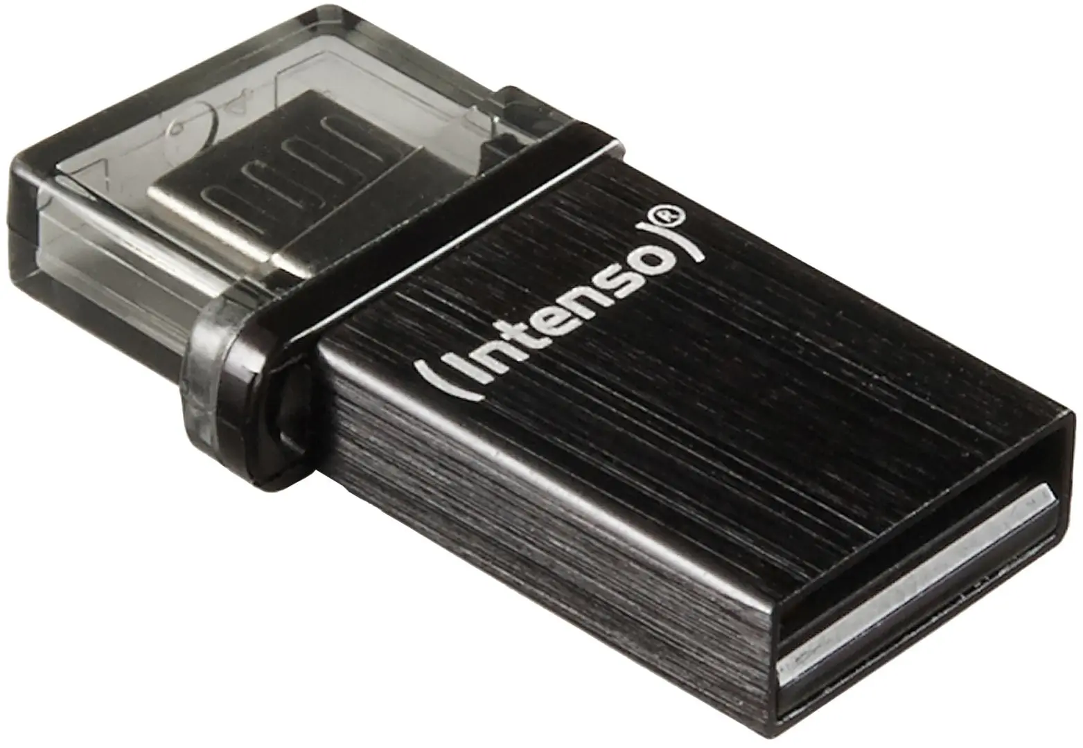 USB flash накопитель + Micro USB Intenso Mini Mobile Line 2.0 8Gb (Anthracite)