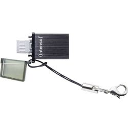 USB flash drive+Micro USB Port Intenso Mini Mobile Line 2.0 32Gb Black (4034303021000) Thumb