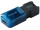 USB flash drive Kingston DataTraveler 80 128GB (Black/Blue)