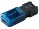 USB flash drive Kingston DataTraveler 80 256GB (Black/Blue)