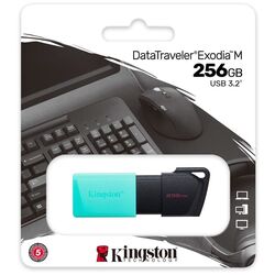 USB flash drive Kingston DataTraveler Exodia 256GB (Black/Mint) Thumb