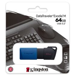 USB flash drive Kingston DataTraveler Exodia 64 (Black/Blue) Thumb