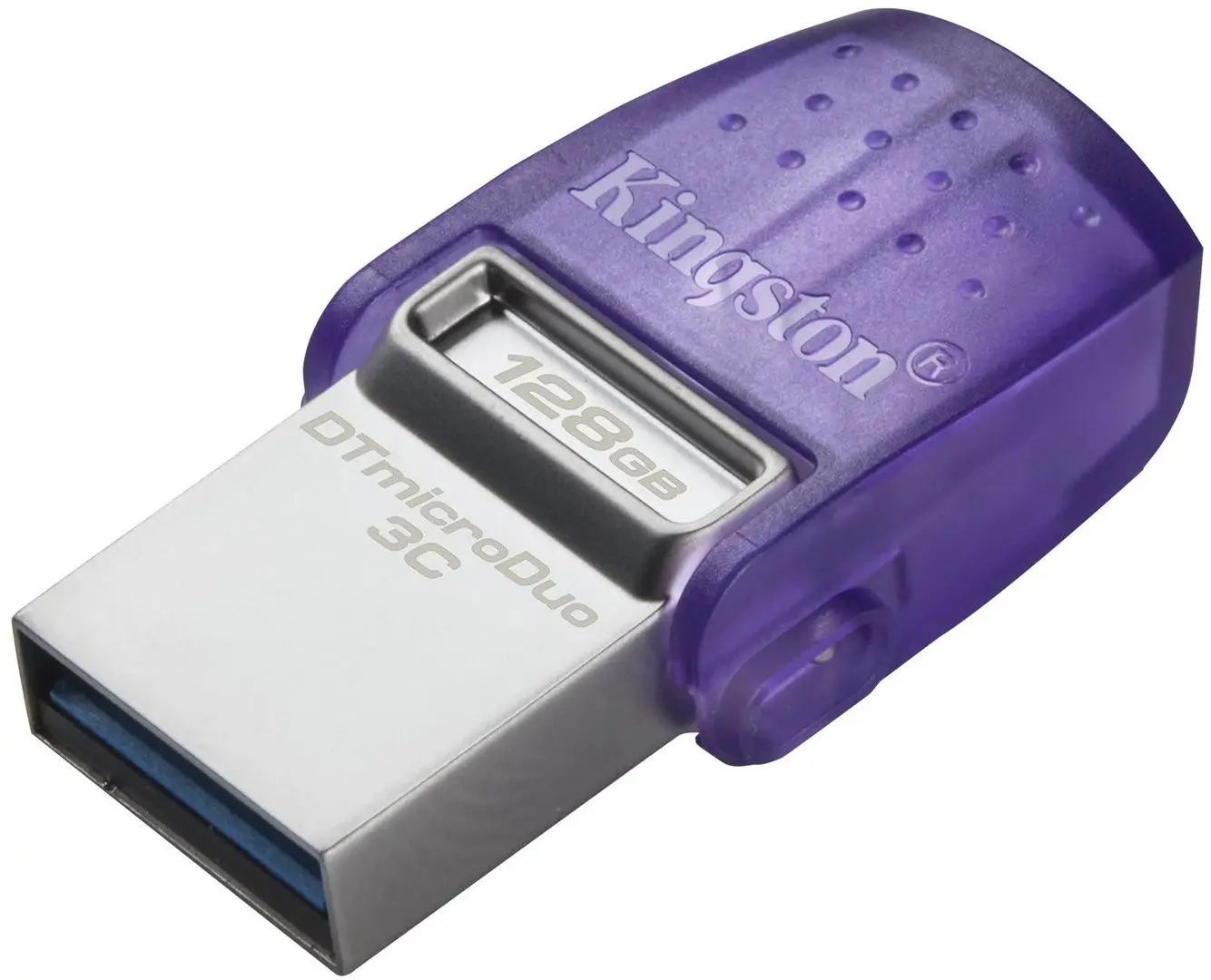 USB flash drive Kingston DataTraveler microDuo 3C 128GB (Purple/Silver)