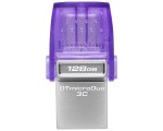 USB flash накопитель Kingston DataTraveler microDuo 3C 128GB (Purple/Silver)