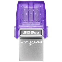 USB flash drive Kingston DataTraveler microDuo 3C 256GB (Purple/Silver)