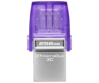 USB flash drive Kingston DataTraveler microDuo 3C 256GB (Purple/Silver)