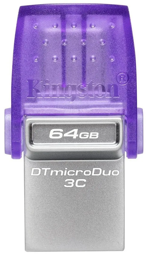 USB flash накопитель Kingston DataTraveler microDuo 3C 64GB (Purple/Silver)