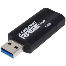 USB flash накопитель Patriot Supersonic Rage Lite 64GB (Black) Thumb