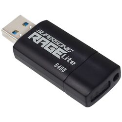 USB flash накопитель Patriot Supersonic Rage Lite 64GB (Black) Thumb