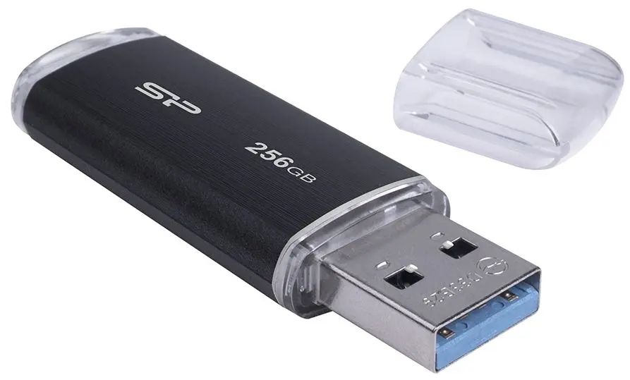 USB flash накопитель Silicon Power Blaze B02 3.2 128GB (Black) - 3