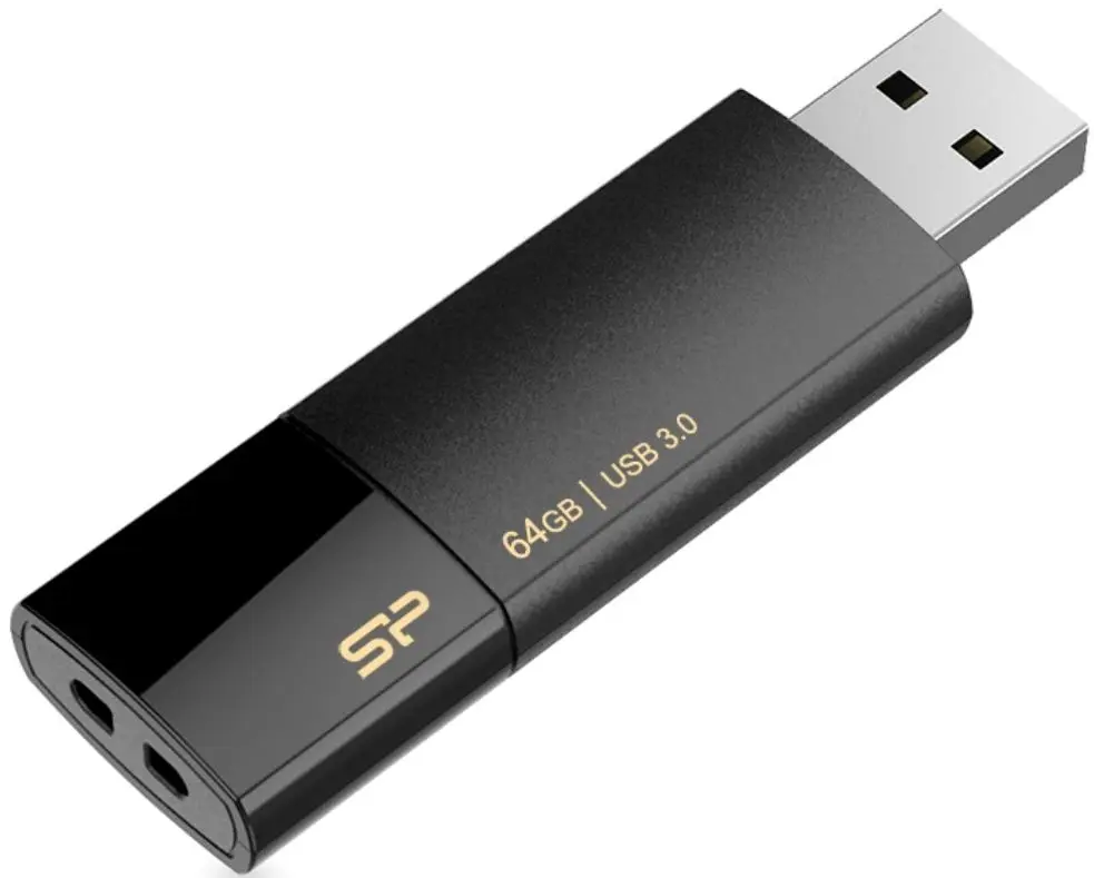 USB flash накопитель Silicon Power Blaze B05 3.0 32GB (Black) - 2
