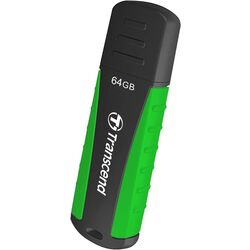 USB flash накопитель Transcend JetFlash 810 64GB (Black/Green) Thumb
