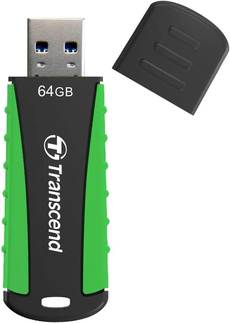 USB flash накопитель Transcend JetFlash 810 64GB (Black/Green)