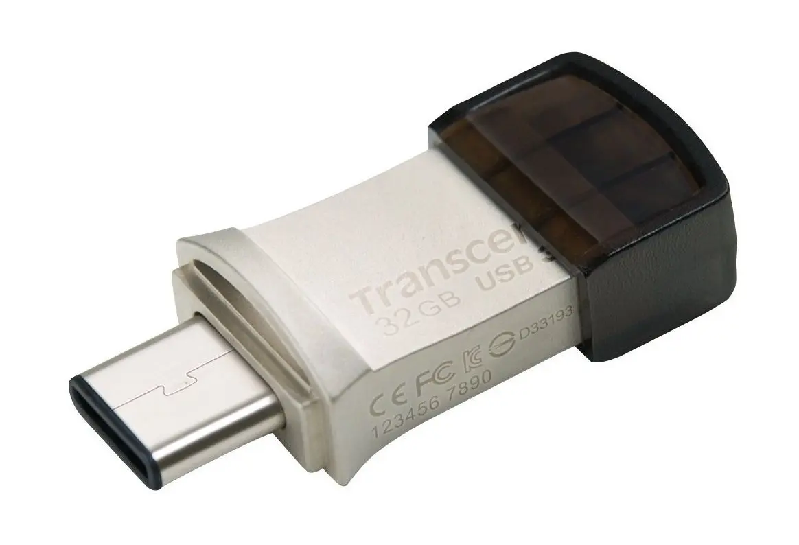 USB flash накопитель Transcend JetFlash 890 3.1 32Gb (Silver)