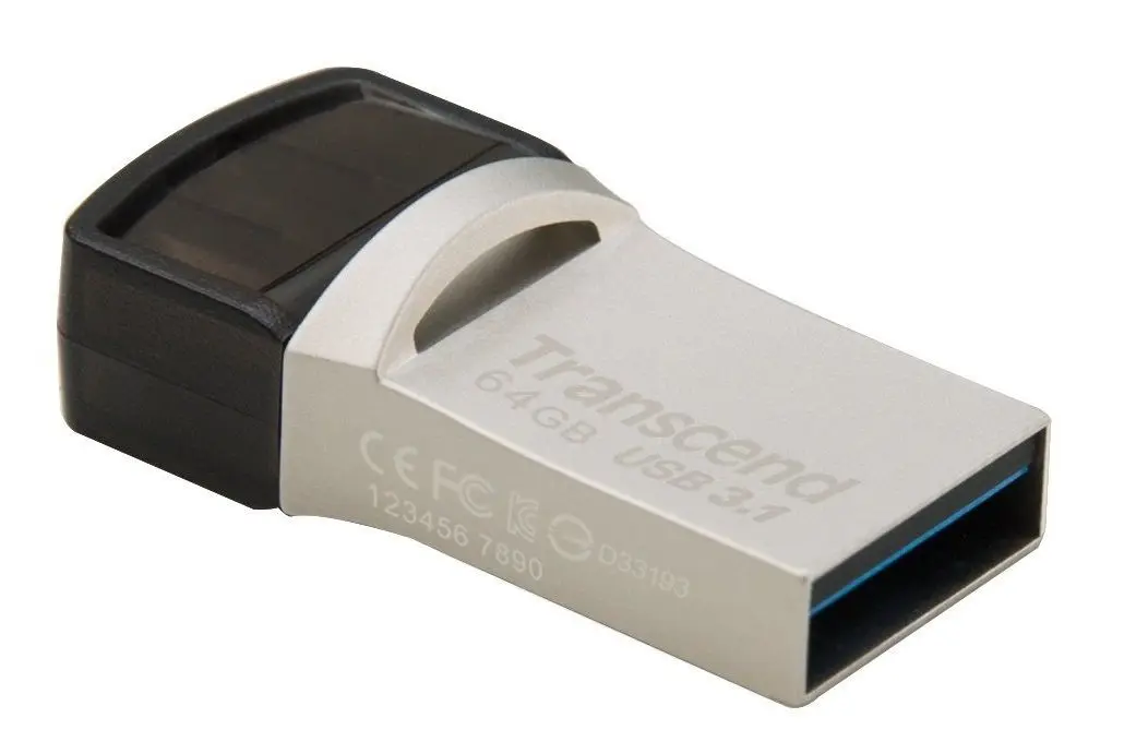 USB flash drive Transcend JetFlash 890 3.1 64Gb (Silver)