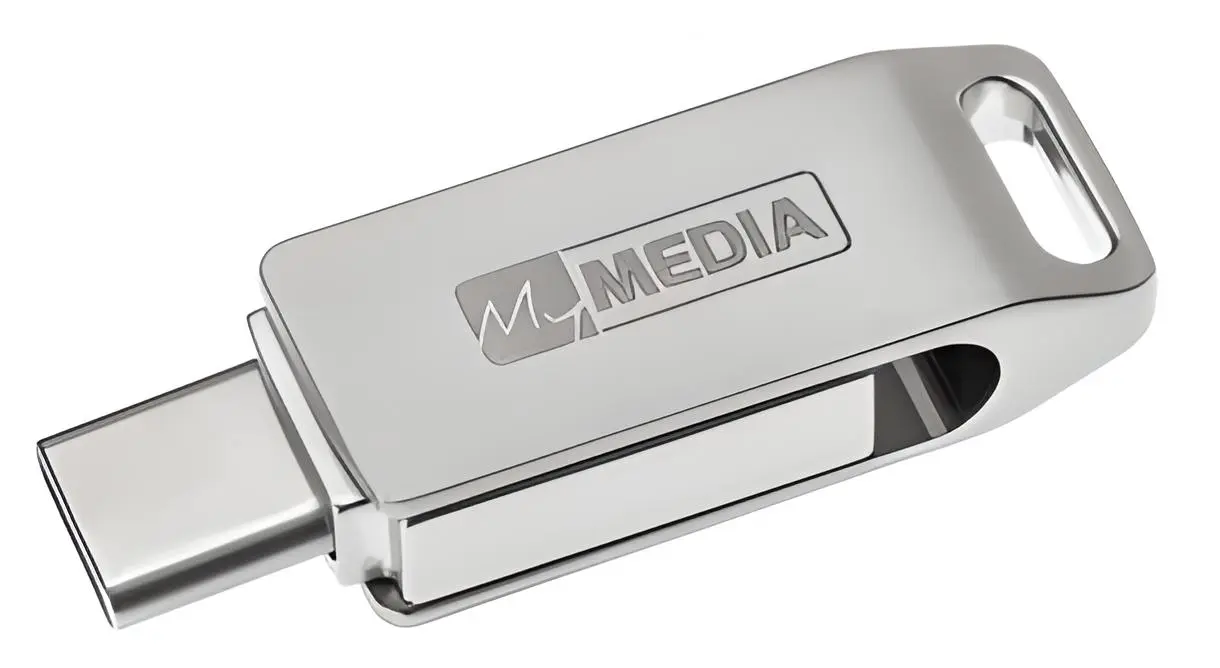 USB flash накопитель Verbatim MyDual 128GB (Grey) - 3