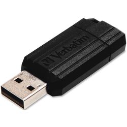 USB flash накопитель Verbatim PinStripe 128GB (Black) Thumb