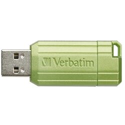 USB flash накопитель Verbatim PinStripe 128GB (Green) Thumb