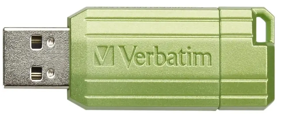 USB flash накопитель Verbatim PinStripe 128GB (Green) - 2