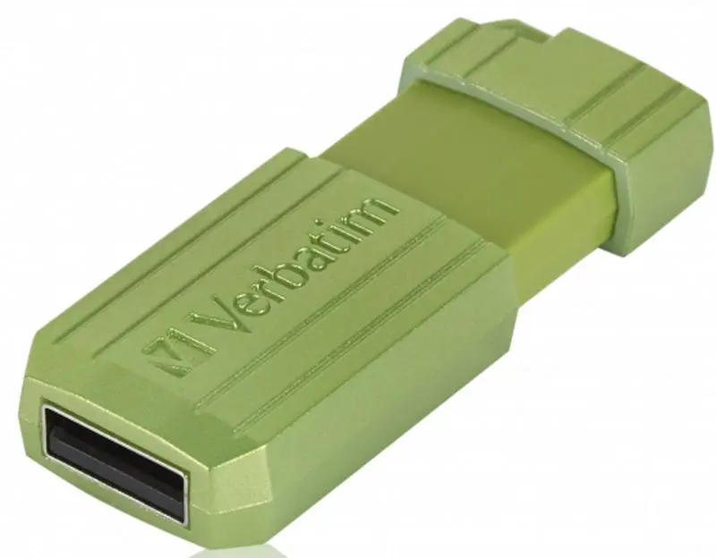 USB flash накопитель Verbatim PinStripe 128GB (Green) - 4