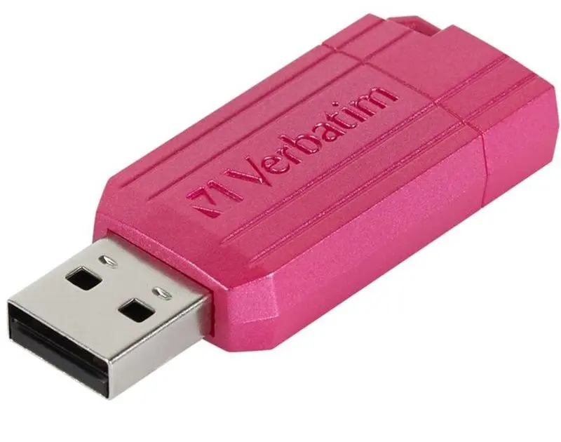 USB flash накопитель Verbatim PinStripe 128GB (Pink)